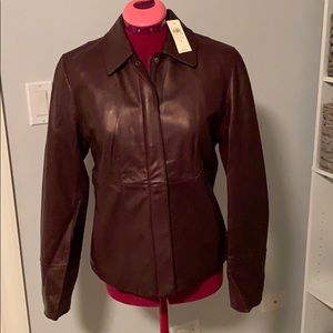 NWT Ann Taylor 100% Genuine Leather Jacket